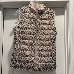 Lilly Pulitzer Leopard Print Puffer Vest